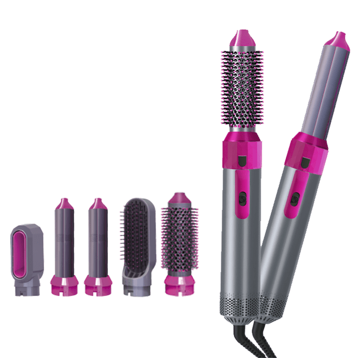 Hot Air Brush 5-in-1 – Dryer, Straightener & Curler
