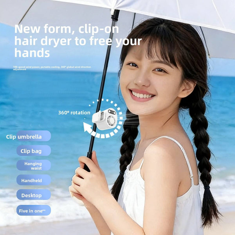 Handheld Waist Mounted Fan – Portable Clip-On Cooling Fan