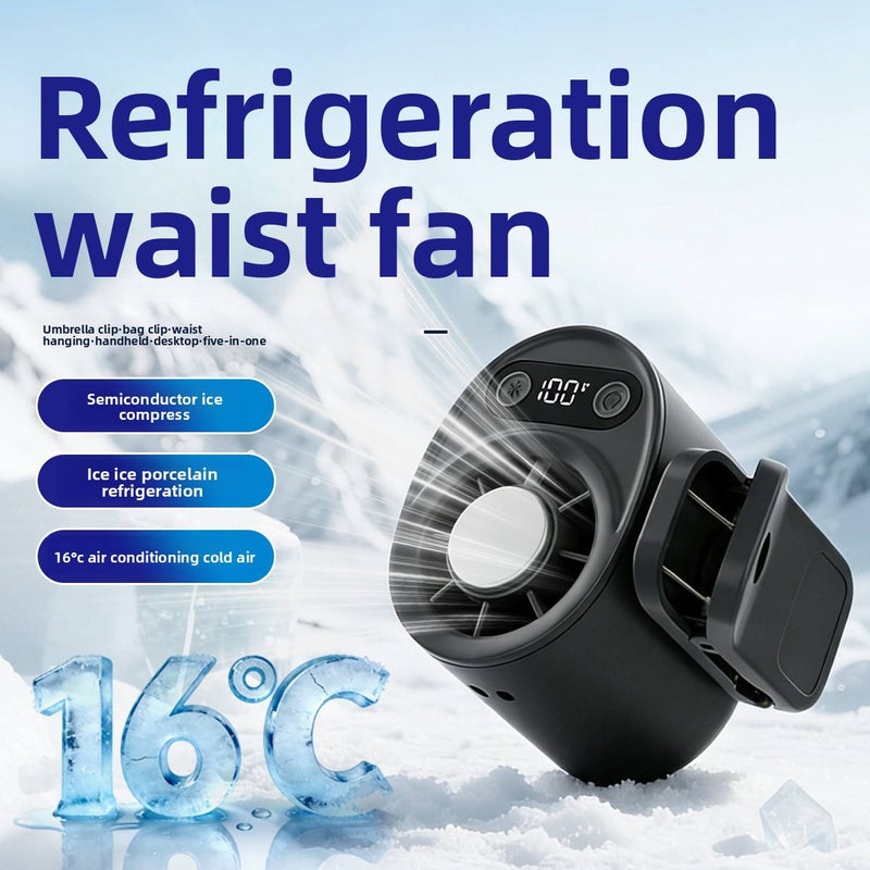 Handheld Waist Mounted Fan – Portable Clip-On Cooling Fan