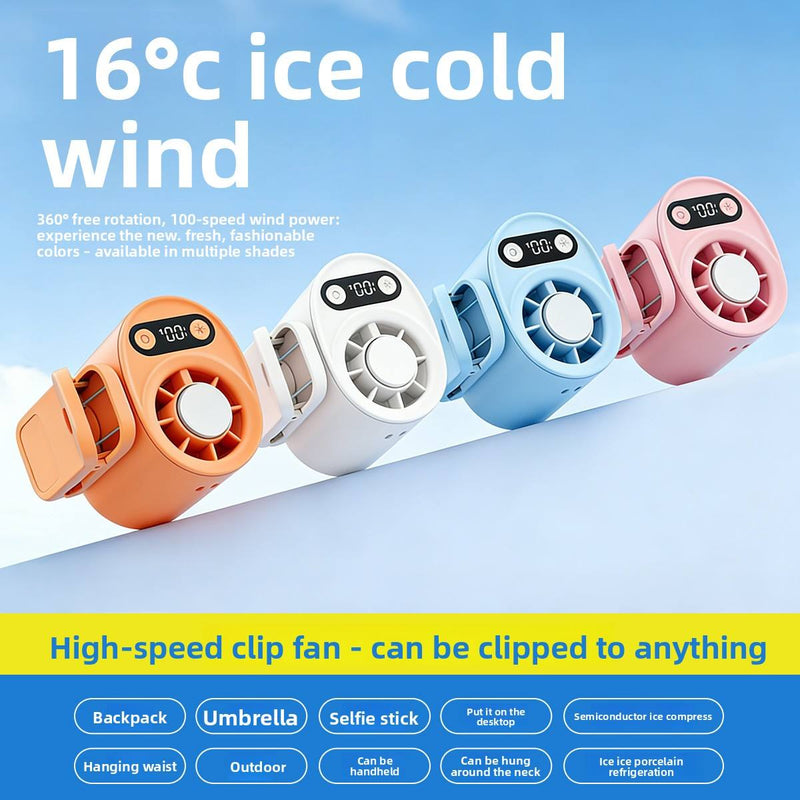 Handheld Waist Mounted Fan – Portable Clip-On Cooling Fan