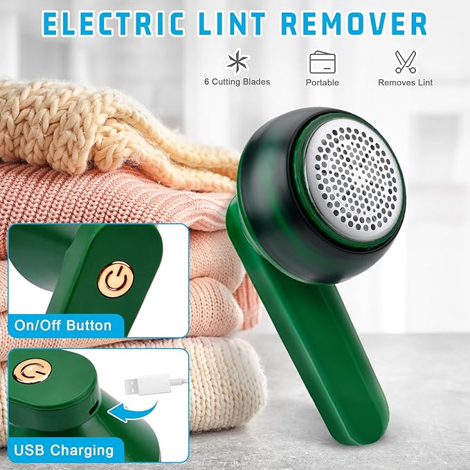Rechargeable Lint Remover – Fabric Shaver for Clothes