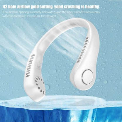 Vaneless Neck Hanging Fan – Hands-Free Wearable Fan