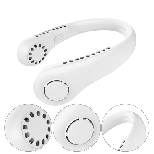 Vaneless Neck Hanging Fan – Hands-Free Wearable Fan
